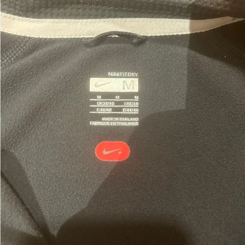 Nike Fit Dry Full Zip Training Jacket Dark Grey Mens Medium